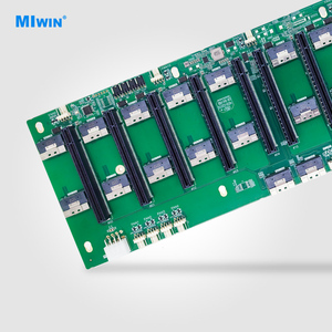 Miwin Maicun 11-Khe Cắm Pcie <span class=keywords><strong>4</strong></span>.0 GPU Expander Baseplate Trực Tiếp Cắm 8654 Để Pcie X16 Mở Rộng Hội Đồng Quản Trị - Product Image 1