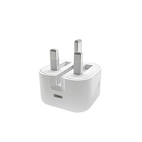 Chargeur et câble Type-C à charge rapide PD20W/35W avec certification CE, prise UK, pour appareils dotés d'une conception pliable à trois pieds