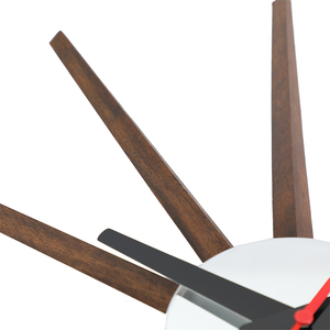 Đồng Hồ Treo Tường Bằng Gỗ <span class=keywords><strong>Sunburst</strong></span> Đồng Hồ Thạch Anh Treo Tường Im Lặng Trang Trí Thiết Kế Cổ Điển Bằng Gỗ Cho Gia Đình Đồng Hồ Lớn Sang Trọng - Product Image 3