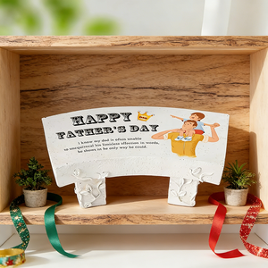 Plaque commémorative en résine personnalisable - Message/design gravable, thème familial, idéale pour la décoration intérieure - Product Image 5