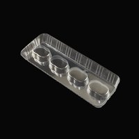 Boîtes en plastique transparent jetables de qualité alimentaire SUBANG en PET, emballage de chocolat en forme de Père Noël, design personnalisable, blister