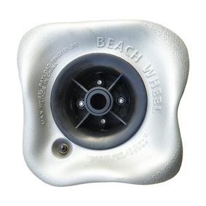 Paquete de <span class=keywords><strong>2</strong></span> neumáticos de carrito de playa de PVC de 12 pulgadas, ruedas de arena de repuesto, bomba de aire, Kayak <span class=keywords><strong>Dolly</strong></span>, carrito de canoa, andador rodante, piezas de silla de playa - Product Image 6