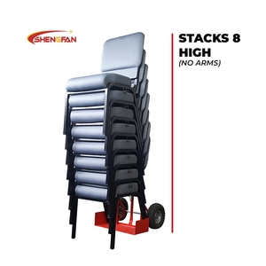 Bán buôn đệm cao trở lại Nhà thờ ghế Chaise D eglise đứng tipup kim loại Interlock âm nhạc hội trường GRIS fonce Nhà thờ ghế - Product Image 6