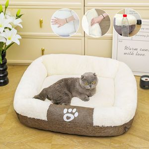 DO Autumn and Winter New Plush <strong>Pet</strong> <strong>Bed</strong> Mat PP Cotton Filling Antiskid Bottom Design Dogs and Cats Mat Square <strong>Pet</strong> Products <strong>Bed</strong> - Product Image 3