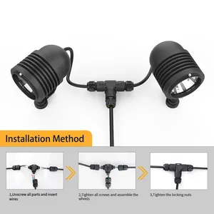 E-weichat New Series M20T 2 Pin T Shape Wires Connecting Electrical Industrial Power IP68 Waterproof Cable Connector