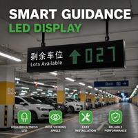 Layar Penunjuk Tempat Parkir LED Multi-arah Dalam Ruangan dengan Digit Merah Hijau untuk Sistem Parkir Mobil Pintar