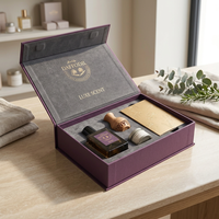 Boîte cadeau rigide à fermeture magnétique en papier couché pour parfums, cosmétiques et bijoux