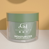 Pot cosmétique de luxe personnalisé vert double couche 500 ml pour crème, beurre corporel et gommage avec couvercle, impression soyeuse, emballage cosmétique
