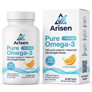 Capsule <span class=keywords><strong>di</strong></span> <span class=keywords><strong>Olio</strong></span> <span class=keywords><strong>di</strong></span> <span class=keywords><strong>Pesce</strong></span> Omega 3 6 9 OEM Gusto Limone 60 Capsule Morbide Omega-3 + <span class=keywords><strong>1000</strong></span> UI Vitamina D3 - EPA & DHA - Product Image 1