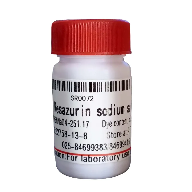 Provide high quality research reagent Resazurin sodium salt CAS 62758-13-8