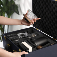 Ensemble de café à filtre manuel tout-en-un Tenrey, 11 pièces, coffret en cuir, ensemble de café pour infusion, ensemble cadeau