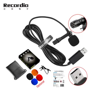GAM-U01 Portable Mini Clip-on Omni-Directional Stereo USB Lavalier Mic <strong>Microphone</strong> <strong>for</strong> PC <strong>Computer</strong> - Product Image 1