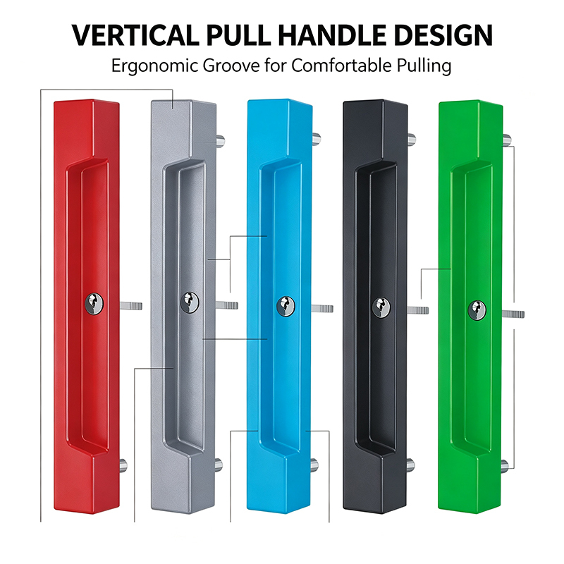 2026 New Arrival Double-sided Keyed Sliding Door Lock Modern Security Handle China Integrated Trade