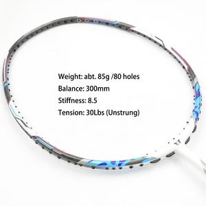 Supper High 40T Nano + Raquette de badminton en carbone/graphite tissé en 3D pour joueur de compétition à bas prix Logo/poignée personnalisé - Product Image 3
