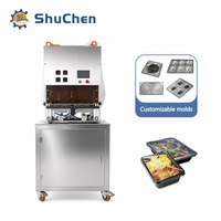 Machine d'emballage alimentaire électrique Shuchen pour emporter, machine de scellage de boîtes en plastique pour la restauration rapide