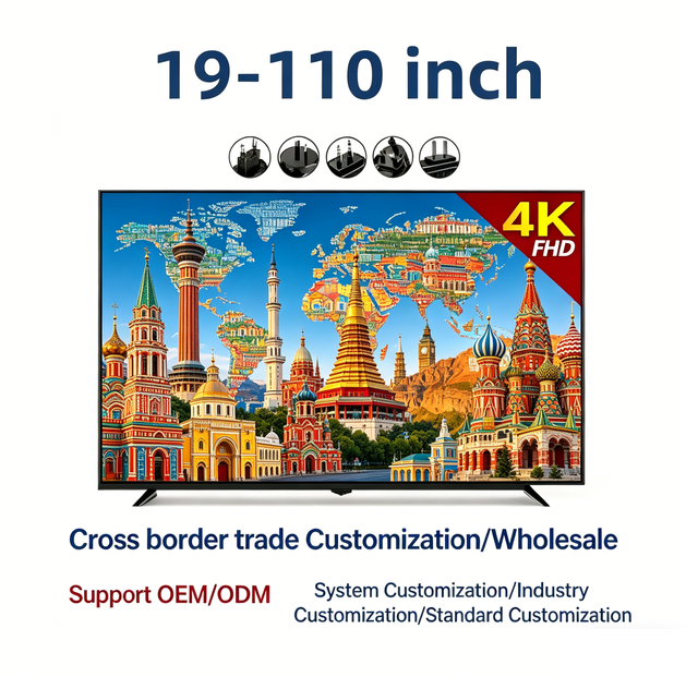 Factory LCD LED 40 43 50 55 60 65 Inch Wifi Android Television Digital Flat Screen Smart TV for Sales