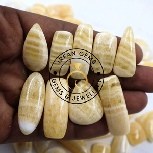 Calcita Amarilla de Primera Calidad, 100% Natural, Cabujón de Calcita Amarilla, Piedra Preciosa Suelta para Joyería, Lote de Calcita a Precio de Mayoreo - Product Image 3