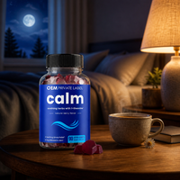 Gummies Apaisantes à l'Ashwagandha et à la L-Théanine - Complément Anti-Stress Végétalien à Base de Plantes pour Adultes, Vente en Gros