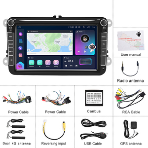 Podofo <span class=keywords><strong>Android</strong></span> đài phát thanh xe 2 DIn 8 inch không dây Carplay <span class=keywords><strong>Android</strong></span> Auto 8 core xe Stereo Hifi GPS Wifi FM BT cho VW <span class=keywords><strong>Android</strong></span> - Product Image 6
