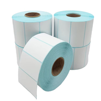 Rouleau d'étiquettes thermiques imperméables 2x1 pouce, papier adhésif 50x25 58x40, autocollants personnalisables imprimables pour emballages de détail