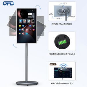 Smart <span class=keywords><strong>TV</strong></span> da <span class=keywords><strong>27</strong></span> Pollici su Ruote CPU 8-Core Monitor Touch Screen con Controllo Remoto Fotocamera da 13MP Android 15 <span class=keywords><strong>TV</strong></span> Portatile - Product Image 3