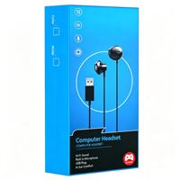 Cuffie Gaming Cablate per PC PUBG con Interfaccia USB Compatibili con Desktop e Laptop, Microfono Integrato, Cavo da 250cm, in Plastica e Metallo