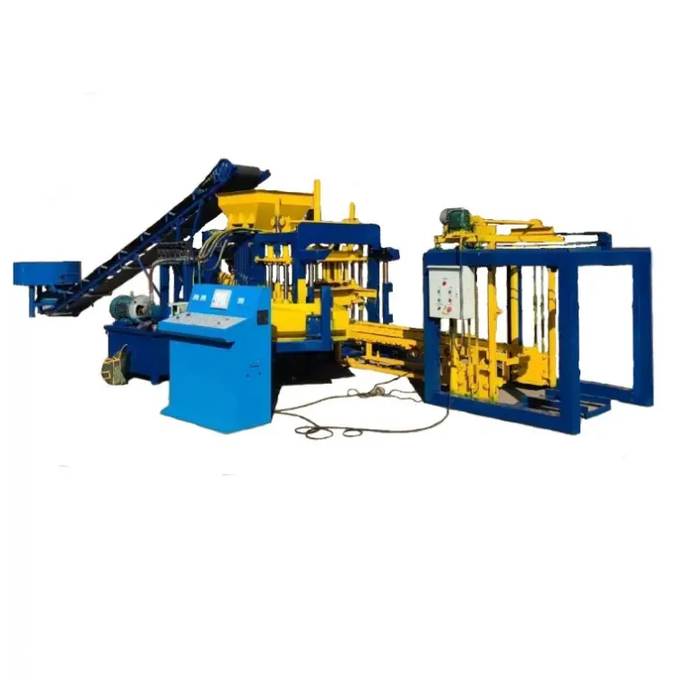 Hot sell QT4-16 small automatic concrete cement brick block making machine in South Africa