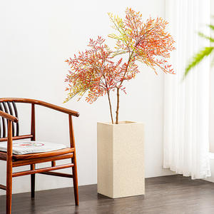 Pot de culture <span class=keywords><strong>rectangulaire</strong></span> épaissi et respirant en ciment pour légumes, pot de pépinière blanc pour plantes et fleurs - Product Image 4