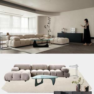 أرائك صالونات الاستقبال المكتبية بتصميم جديد وحدات أثاث أريكة غرفة المعيشة من الجلد للانتظار الحديث - Product Image 2