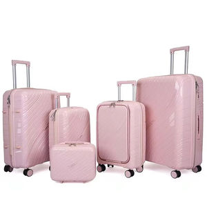 Ensemble <span class=keywords><strong>de</strong></span> bagages <span class=keywords><strong>de</strong></span> haute qualité en PP rose, 3 en 1, imperméable, pour voyages en famille, vente en gros - Product Image 2
