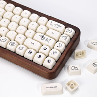 Capuchons de touches personnalisés 137 touches Froyo, style minimaliste mignon chien chat ours, profil KOA MOA, pour clavier mécanique DIY