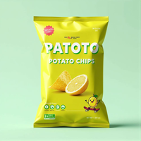 Sac d'Emballage Personnalisé à Soufflet en Aluminium Imprimé du Logo pour Snacks, Chips, Chocolat, Popcorn, Noix, Barres Énergétiques