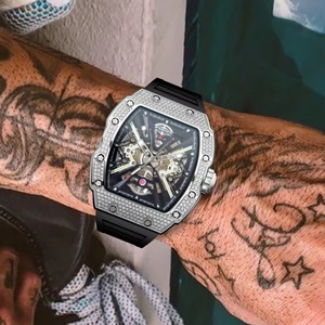 PINDU DESIGN – montre mécanique manuelle pour hommes, marque de luxe, verre saphir, étanche 5 bars, boîtier en acier inoxydable, calendrier complet - Product Image 2