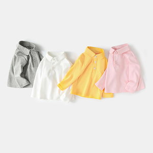 T-shirt polo bébé à manches longues unisexe, sous-vêtement de printemps pour tout-petit, haut décontracté pour nourrisson - Product Image 5