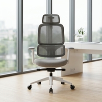 Chaise de bureau exécutive moderne ergonomique à dossier haut, appui-tête 3D réglable, accoudoirs 4D ARM-99, base en acier certifiée BIFMA