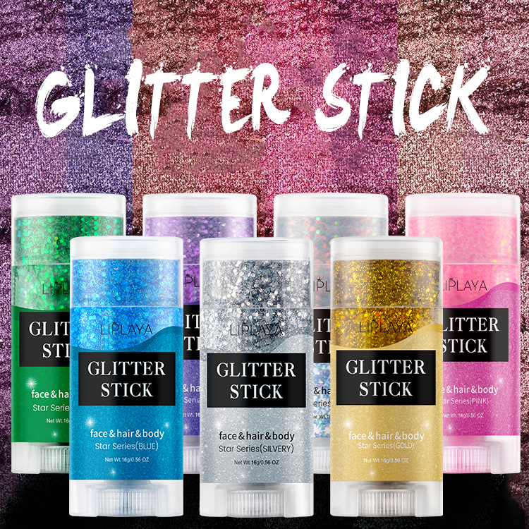 Belle zon Großhandel Make-up Glitter Stick Bulk Kosmetik Glitter Lidschatten Gesicht Haar Körper Glitter