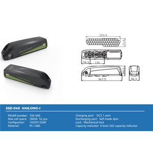 SSE-077 13S5P 10S6P <span class=keywords><strong>18650</strong></span> 배터리 하이롱 다운튜브 케이스 전기 자전거 배터리 팩 박스 36V 48V 하이롱 65셀 배터리 케이스 - Product Image 5