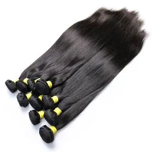 China Straight Human Hair Bundle Supplier Wholesale Price 10A Indian Cuticle Aligned Human Hair Extension 95-100G Ready To Ship