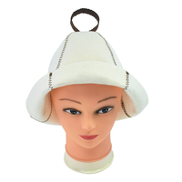 Chapeau de sauna personnalisé de qualité supérieure à 5 panneaux, couleurs variées, protection contre la chaleur, chapeau de sauna en feutre de laine pour SPA