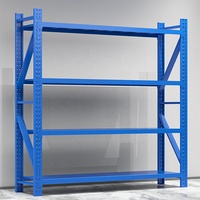 Étagère de rangement et présentoir en acier robuste à 5 niveaux, personnalisable, pour l'organisation des marchandises en entrepôt