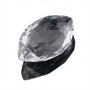 Fabricant en gros de cristaux blancs transparents 50 #   Accessoires d'éclairage pour rideaux de <span class=keywords><strong>porte</strong></span>, perles de lampe en cristal de forme <span class=keywords><strong>marquise</strong></span> - Product Image 1