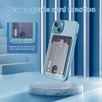 Uslion — coque de téléphone 2 en 1 avec porte-cartes de crédit, étui Transparent, résistant aux chocs, portefeuille de cartes, pour iPhone 13 Pro max