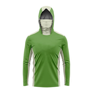 Camiseta de Pesca para Hombre al por Mayor OEM, Sudadera con Capucha, Manga Larga, Deportiva, de Secado Rápido, Transpirable, UPF 50, Spandex/Poliéster, Serigrafía - Product Image 3