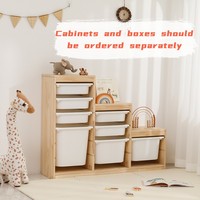 Estante de almacenamiento de juguetes Montessori para niños, muebles de habitación para niños, juguetes de madera, organizador de libros, estanterías, armarios