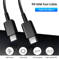 Venta al por mayor 5A Cable de datos 1M Tipo C a C 60W Cable de datos con transmisión de datos Vr Link Cable para teléfono móvil Galaxy S24