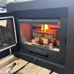 Estufa de Leña Empotrable R1101A de 11KW con Ventana de Visualización Grande, Chimenea de Leña para Interiores con Cenicero - Product Image 3