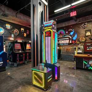 Machine de jeu d'arcade sportive d'intérieur à monnayeur, testeur de force de boxe en métal, Hammer Strike, avec garantie d'un an - Product Image 1