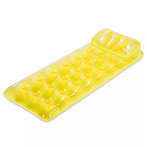 Float Lounge gonfiabile da 18 tasche in fabbrica per piscina Beach Beach Lake, <span class=keywords><strong>Design</strong></span> a spirale con Top trasparente e cuscino d'aria incorporato - Product Image 4