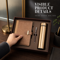 Ensemble cadeau d'entreprise personnalisé avec carnet, stylo à bille et bouteille isotherme, boîte cadeau d'entreprise OEM ODM