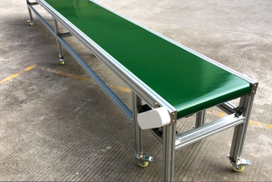 Cinta Transportadora Eléctrica Ajustable de Acero Inoxidable y PVC de 500 mm de Ancho, Resistente al Calor, de 2 Capas, Flexible, para Almacén, Carga de 1000 kg - Product Image 4